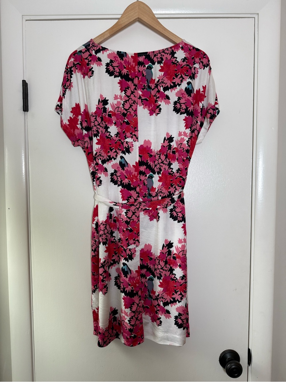 Boden Ivy Dress Bright Colorful Floral Birds Cap Sleeve Romantic Garden Party 12 - Picture 11 of 11